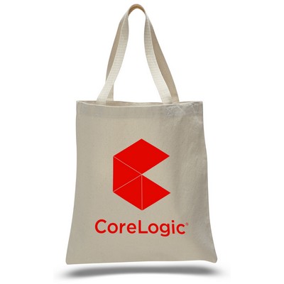 12 Oz. Natural Cotton Canvas Tote Bag