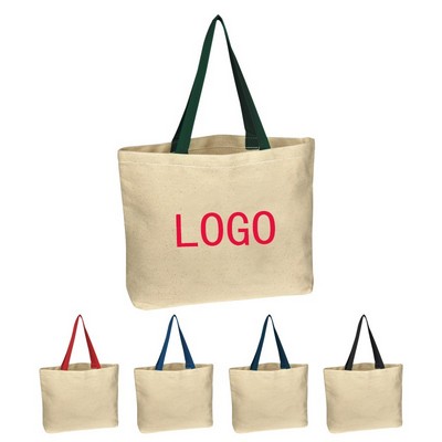 Natural 10 Oz. Cotton Canvas Tote Bag