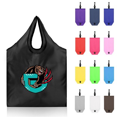 Reusable Fold-Up Shopping Tote Bag (14.96"W X 22.83" H)