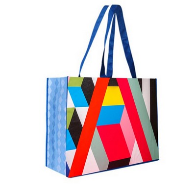 Extra Wide Full Color Tote Bag with 6" Gusset (16" W x 12" H x 6" G)