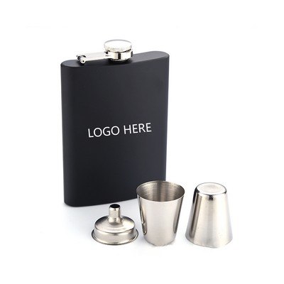 7 Oz. Stainless Steel Flask Set