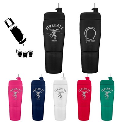 Pour Caddy Stainless Steel Flask Set