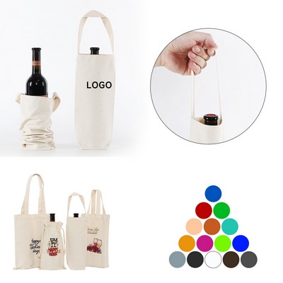 Canvas Wine Bag with Handle